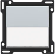 Bestseller Niko 121-60905 Afwerkingsset met tekstveld voor enkelvoudige schakelaar of drukknop, Sterling