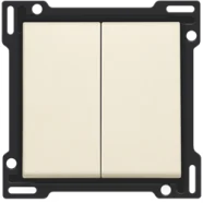 Superprijs Niko 100-61505 afwerkingsset voor serieschakelaar, wisselschakelaar, Cream