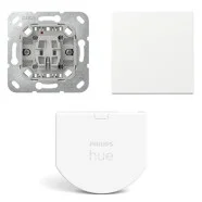 Beperkte Voorraad Gira Wipdrukcontact met Hue wandschakelaar module en Wip Zuiver wit glanzend