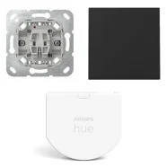 Betrouwbaar Gira Wipdrukcontact met Hue wandschakelaar module en Rechtstaande wip Zwart mat