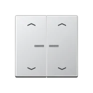 Actieprijs Jung A 102 KO5P AL F10 Schakelwip met lens en pijlsymbolen voor taster 2-voudig Aluminium