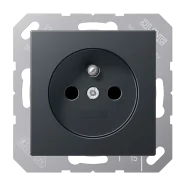 Actieprijs Jung A 1520 FBFKI ANM Wandcontactdoos Frans/Belgisch systeem 16 A 250 V ~ SAFETY+ A range Antraciet mat (België)