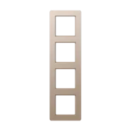 Veilige Betaling Jung AF 584 BF CH A range A Flow Afdekraam 4-voudig Champagne