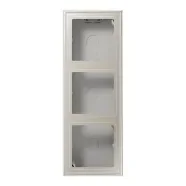 Uitverkoop Jung ES 2583 A-L LS Cube Opbouwkap 3-voudig Edelstaal
