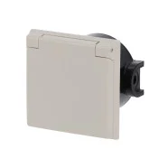 Busch Jaeger 2064 UG-101 Perilex contactdoos Busch-Perilex wcd klapdeksel Inbouw Perilex 16A Creme Meest Verkocht