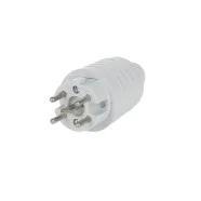 Busch Jaeger 2064 SPVC Busch-Perilex steker recht PVC Perilex 16A Grijs Dagaanbieding