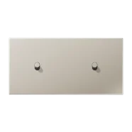 Uitverkoop Jung ES 12-200 R 1 Afdekking met tuimelhevel "cilinder" 2 x 1 tuimelhevel Horizontaal LS 1912 range Edelstaal