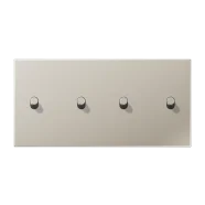 Weekendaanbieding Jung ES 12-250 R 1 Afdekking met tuimelhevel "cilinder" 2 x 2 tuimelhevel Horizontaal LS 1912 range Edelstaal