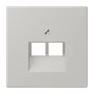 Aanbieding Jung LC 969-2 UA 205 Afdekking voor IAE/UAE-aansluitdozen 2 x 8-pole LS 990 gris clair 31 (32013)