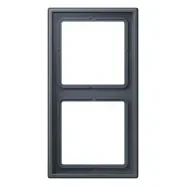 Superprijs Jung LC 982 262 Afdekraam 2-voudig LS 990 gris foncé 59 (4320U)