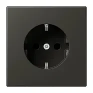 Beperkt Aanbod Jung LC 1520 259 Wandcontactdoos met randaarde 16A 250V LS 990 ombre naturelle 59 (4320R)