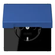 Alleen Vandaag Jung LC 1520 NBFKL 253 Wandcontactdoos met randaarde 16A 250V klapdeksel LS 990 bleu outremer 59 (4320K)