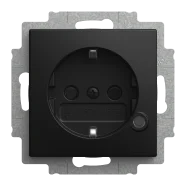 Busch-Jaeger 20 EUCBL-915 Busch-balance Wandcontactdoos met randaarde met led-controleverlichting Zwart mat Snelle Levering