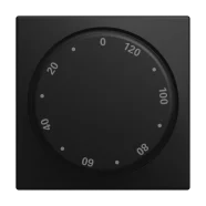 Busch-Jaeger 1771-915-102 Busch-balance SI Centraalplaat met opdruk 10 ... 120 Min Tijdschakelaar Draaiknop Zwart mat Weekendaanbieding