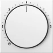 Voordeelprijs Gira 270227 System 55 Afdekking voor ruimte temperatuurregelaar met controlelicht Zuiver wit mat