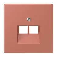 Beperkt Aanbod Jung LC 969-2 UA 237 Afdekking voor IAE/UAE-aansluitdozen 2 x 8-pole LS 990 terre sienne brique (32121)
