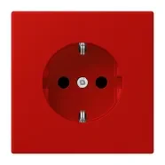 Beperkte Voorraad Jung LC 1520 227 Wandcontactdoos met randaarde 16A 250V LS 990 rouge vermillon 31 (32090)