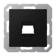 Uitverkoop Jung A 1569-1 WE SWM Afdekking (klikbevestiging) voor modular jack 1-voudig UMA-CAT6A, AMP, Radiall, Panduit, Assmann A range Grafietzwart mat