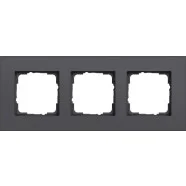 Weekendaanbieding Gira 0213408 Afdekraam Esprit Drievoudig Aluminium antraciet (gelakt)