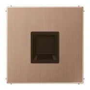 Weekendaanbieding Jung BRG 1969-1 WE Afdekking (klikbevestiging) voor modular jack 1-voudig UMA-CAT6A RADIALL Panduit Assmann LS range Geborsteld brons