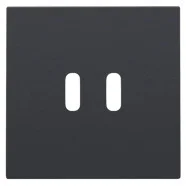 Voordeelprijs Niko 122-68003 Afwerkingsset voor dubbele smart USB-C-lader Anthracite coated