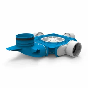 Vent-Axia Uniflexplus ventilatie samengestelde verdeler 3x Ø90mm met verticale tuit Ø125mm Populair