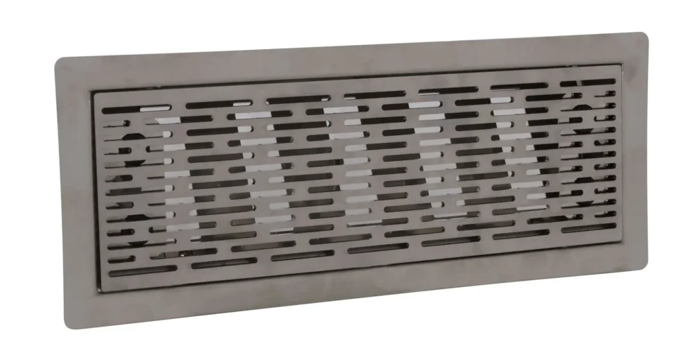 Vent-Axia Uniflexplus ventilatie instelbaar vloerrooster met sleuven – GEBORSTELD RVS Laatste Versie