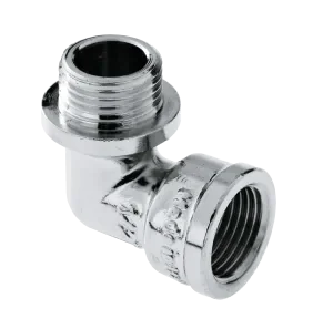 BONFIX Draad verchroomde kniekopp. 3/8″ bi.dr. x 3/8″ bu.dr. Exclusieve Aanbieding