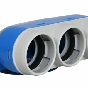 Vent-Axia Uniflexplus ventielcollector 3 x Ø69mm met schuifhuls 250mm en speciedeksel Ø125mm – Kort Fabrieksprijs