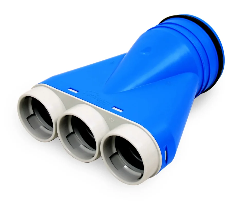 Vent-Axia Uniflexplus ventilatie ventielcollector Ø 69mm met tuit Ø 125mm Bestel Nu