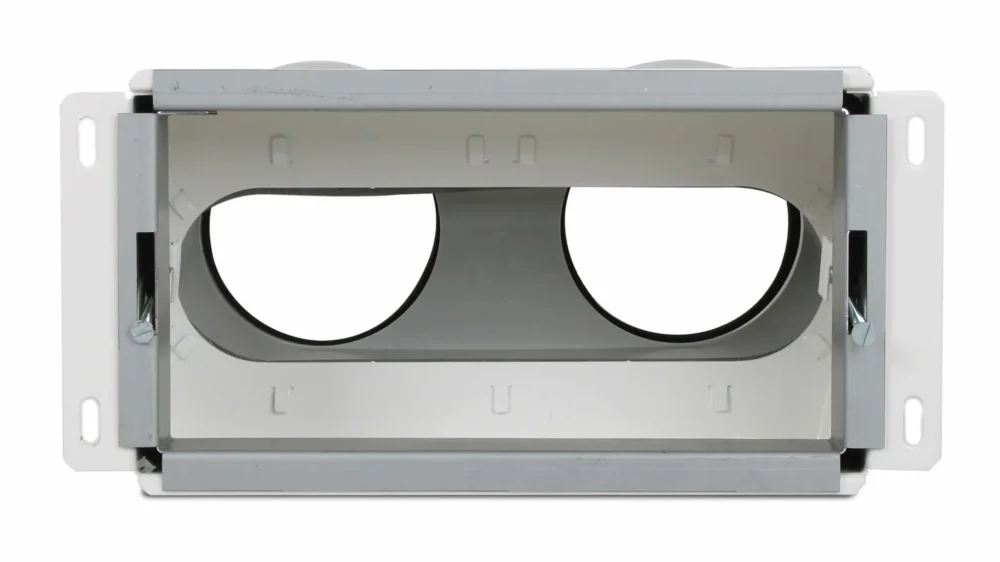 Vent-Axia Uniflexplus wandcollector achteraansluiting 2x Ø90 mm Direct Verzonden