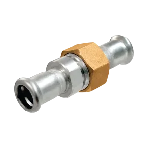 Betrouwbaar BONFIX M-press RVS-water 3-delige kopp. vlak 22 x 1″ x 22 mm