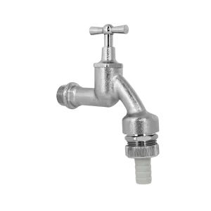 BONFIX Tapkraan mat chroom met kruk+slangwl+klep 1/2″ DVGW Hoge Kwaliteit