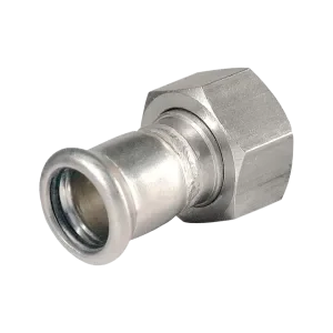 Tijdelijk Beschikbaar BONFIX M-press RVS-water 2-del 1 1/4″ bi. x 28 mm RVS wartel
