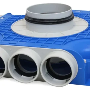 Vent-Axia Uniflexplus ventilatie subverdeelbox 12x Ø69mm met tuit Tuit diameter Ø180mm Gratis Retour