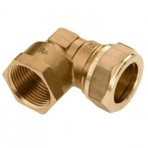 Bonfix messing schroefknie 90 graden knel x binnendraad 15 x 1/2 inch Snelle Levering