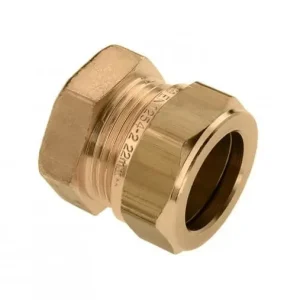 Lage Kosten Bonfix messing eindkap 1x knel 12mm knel