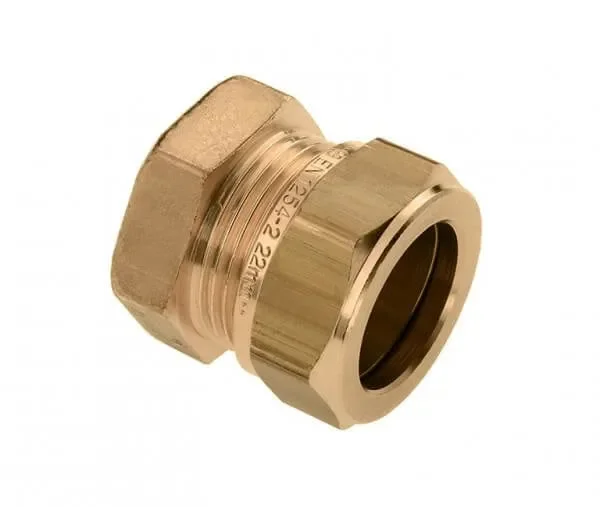 Lage Kosten Bonfix messing eindkap 1x knel 12mm knel