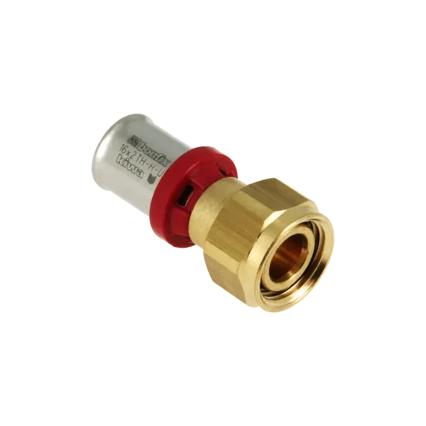 Betaalbaar BONFIX Alu-pers 2-del kop. euroconus moer messing ½” x 16 mm