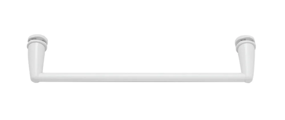 Populair Handdoekbeugel tbv radiator 600 recht/wit