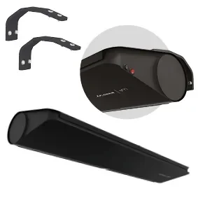Meest Verkocht Flowair deur luchtgordijn SLIM-W-100 zwart H199xB1000mm