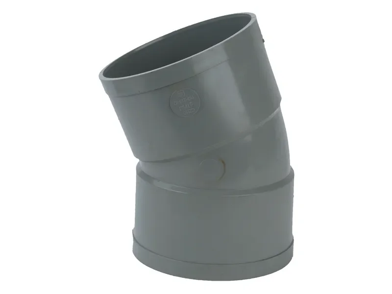 PVC Lijm Bocht 22° grijs 75 M/M Beperkte Voorraad