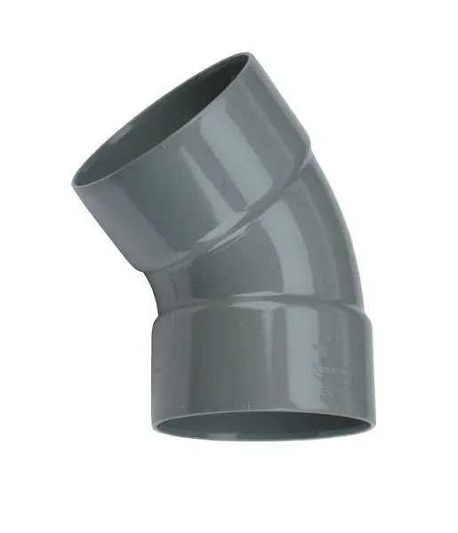 PVC Lijm Bocht 45° grijs 32 M/M Gereduceerde Prijs