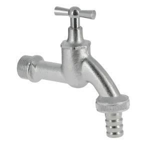 Actieprijs BONFIX Tapkraan gebeitst met kruk + slangwartel 1/2
