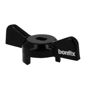 Beperkt Aanbod BONFIX Stalen vlinderhendel 1″ en 5/4″ zwart