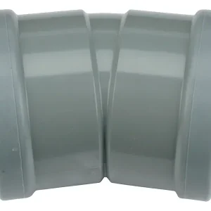 PVC Manchet Bocht 15° grijs 125 SN4 M/M Snelle Levering