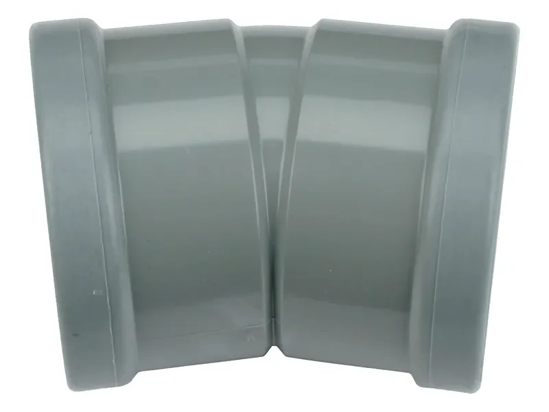 PVC Manchet Bocht 15° grijs 125 SN4 M/M Snelle Levering
