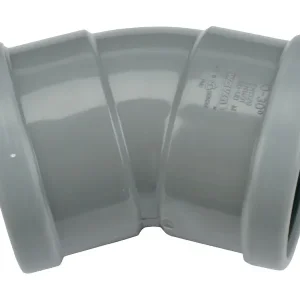 Finale Uitverkoop PVC Manchet Bocht 30° grijs 125 SN4 M/M