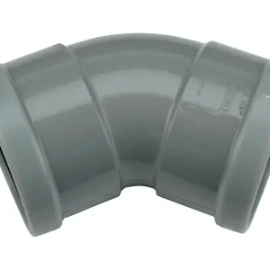 Bestseller PVC Manchet Bocht 45° grijs 125 SN4 M/M