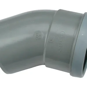 PVC Manchet Bocht 30° grijs 125 SN4 M/S Dagaanbieding